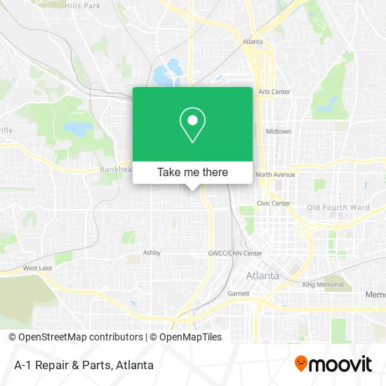 Mapa de A-1 Repair & Parts
