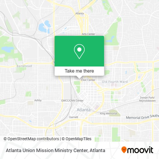 Atlanta Union Mission Ministry Center map