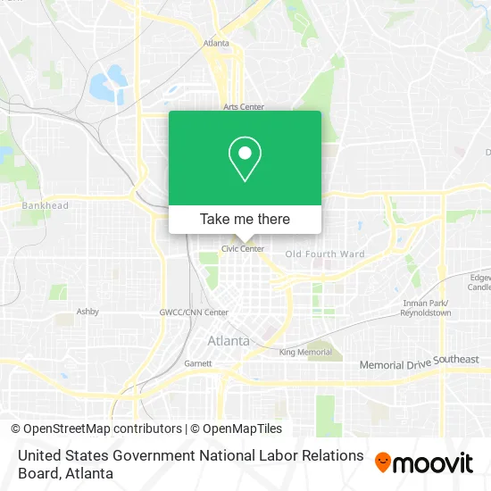 Mapa de United States Government National Labor Relations Board