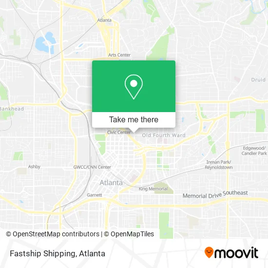 Fastship Shipping map