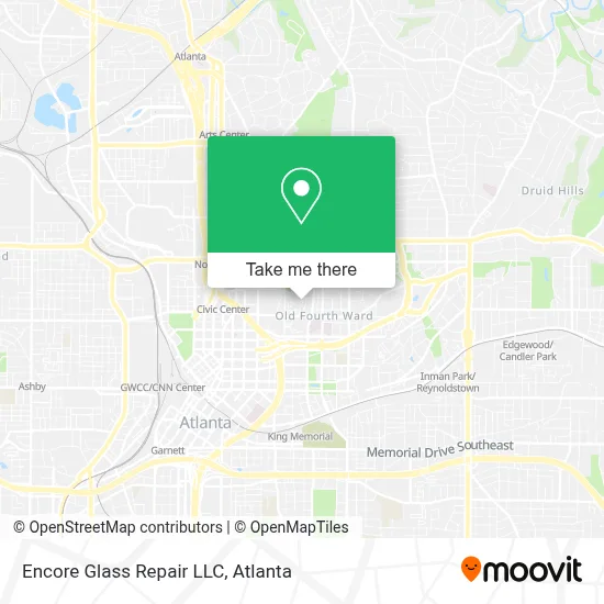 Encore Glass Repair LLC map