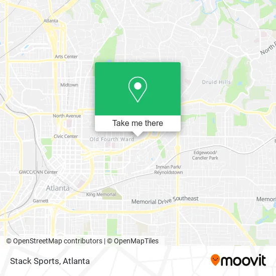 Stack Sports map