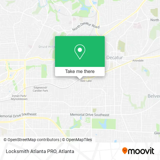 Locksmith Atlanta PRO map