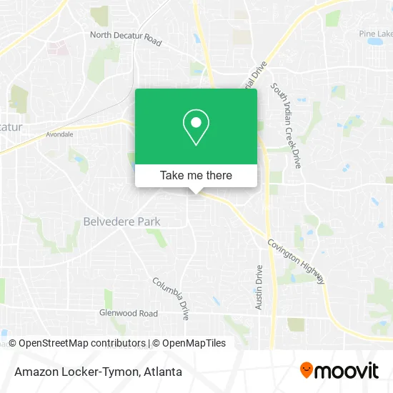 Amazon Locker-Tymon map