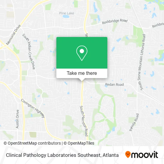 Clinical Pathology Laboratories Southeast map