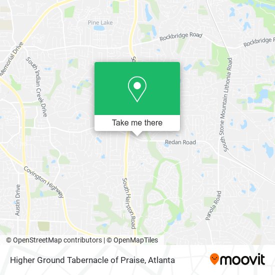 Mapa de Higher Ground Tabernacle of Praise