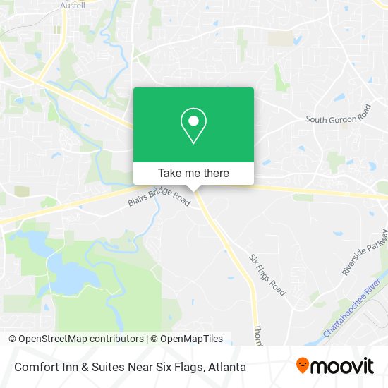 Comfort Inn & Suites Near Six Flags map