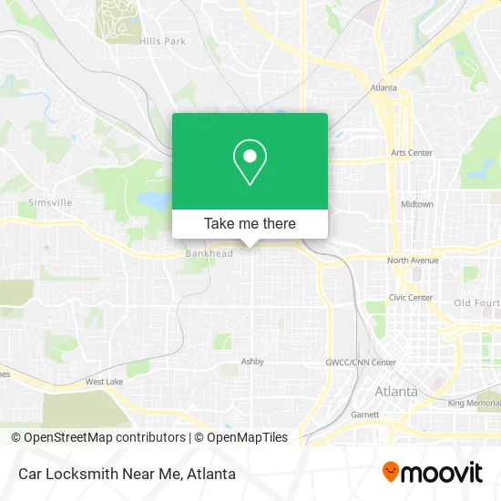 Car Locksmith Near Me map