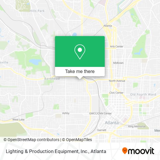 Lighting & Production Equipment, Inc. map