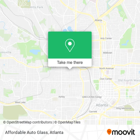 Mapa de Affordable Auto Glass