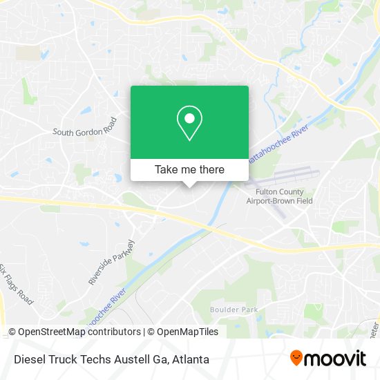 Mapa de Diesel Truck Techs Austell Ga