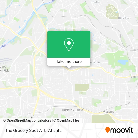 Mapa de The Grocery Spot ATL