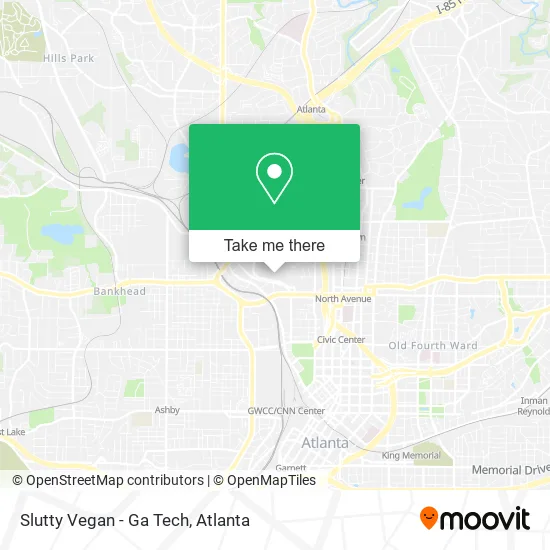 Slutty Vegan - Ga Tech map