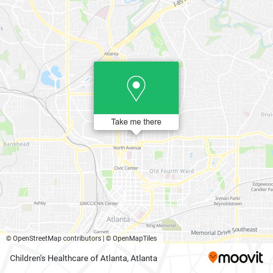 Children's Healthcare of Atlanta map