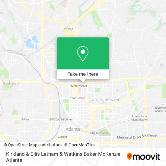 Kirkland & Ellis Latham & Watkins Baker McKenzie map