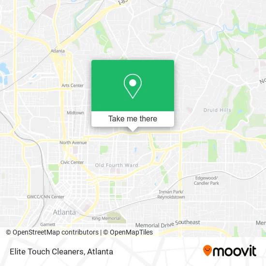 Elite Touch Cleaners map