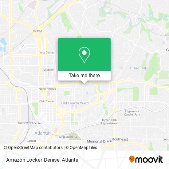 Mapa de Amazon Locker-Denise