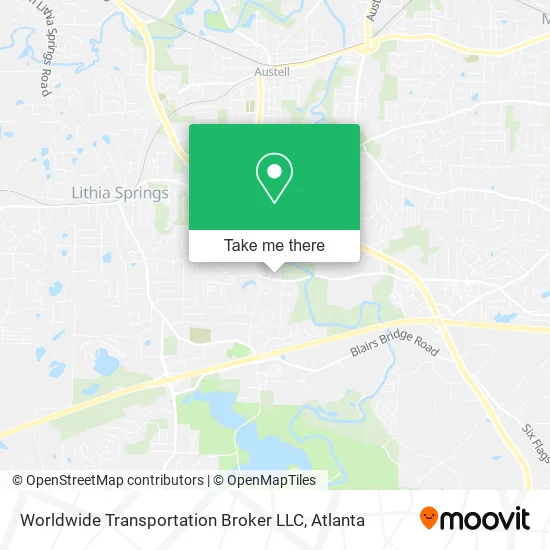 Worldwide Transportation Broker LLC map