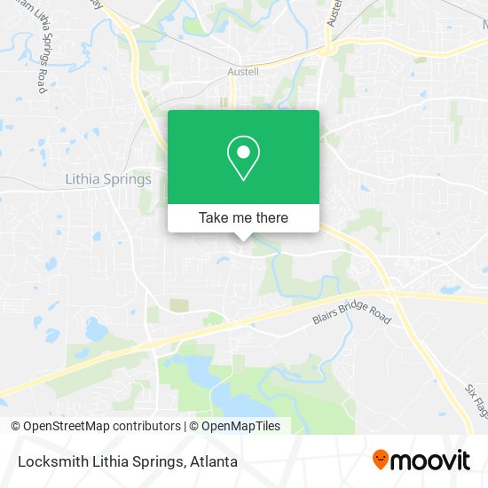 Mapa de Locksmith Lithia Springs