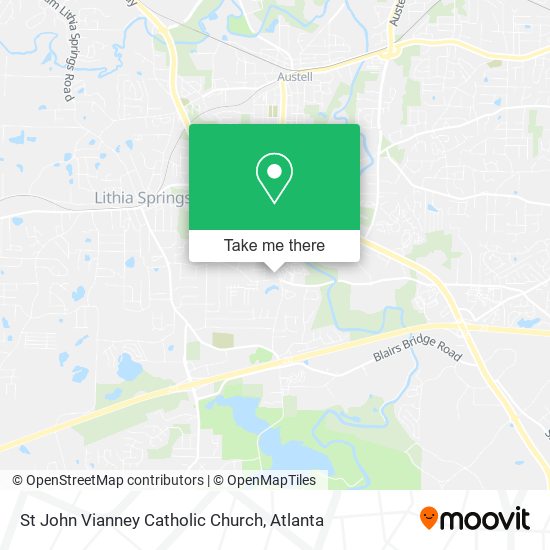 St John Vianney Catholic Church map