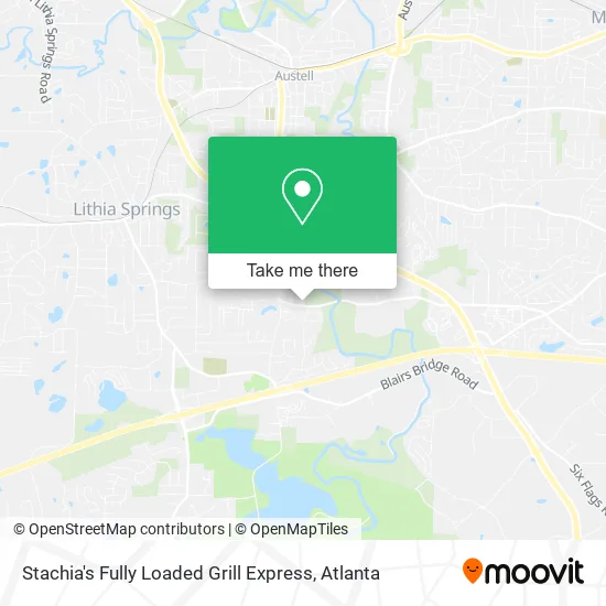 Mapa de Stachia's Fully Loaded Grill Express