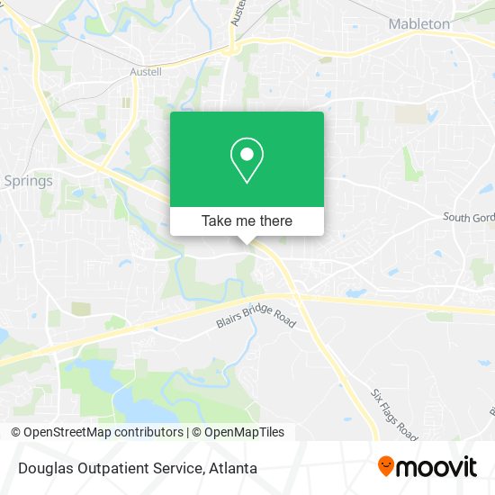 Douglas Outpatient Service map