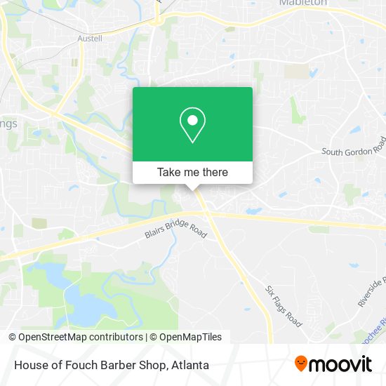 House of Fouch Barber Shop map