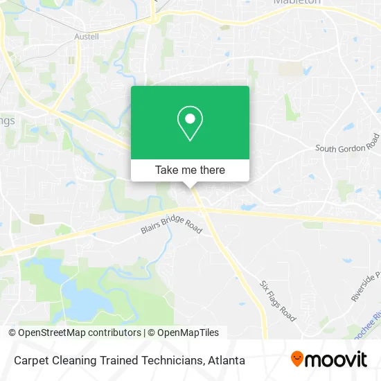 Carpet Cleaning Trained Technicians map