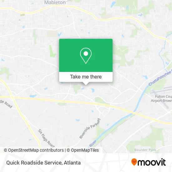 Mapa de Quick Roadside Service