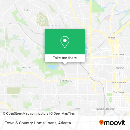 Mapa de Town & Country Home Loans