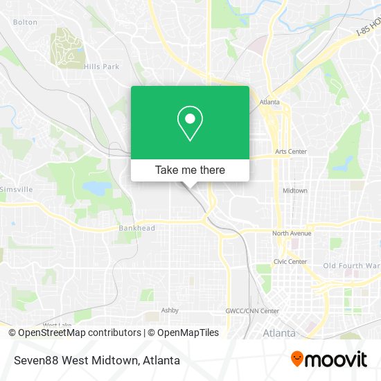 Mapa de Seven88 West Midtown