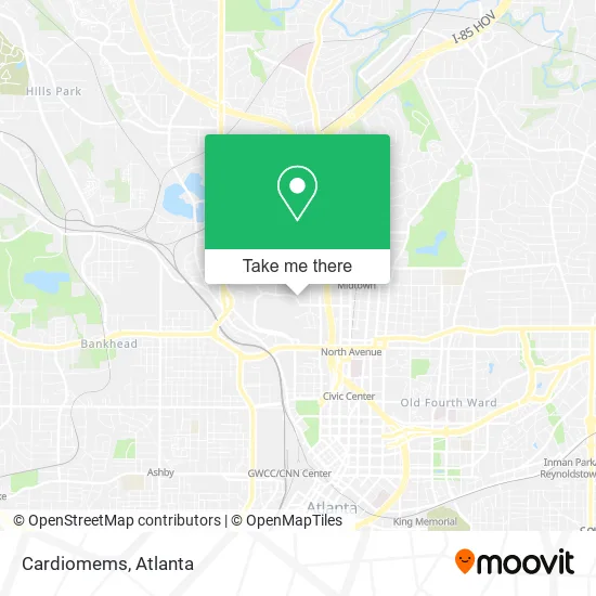 Cardiomems map