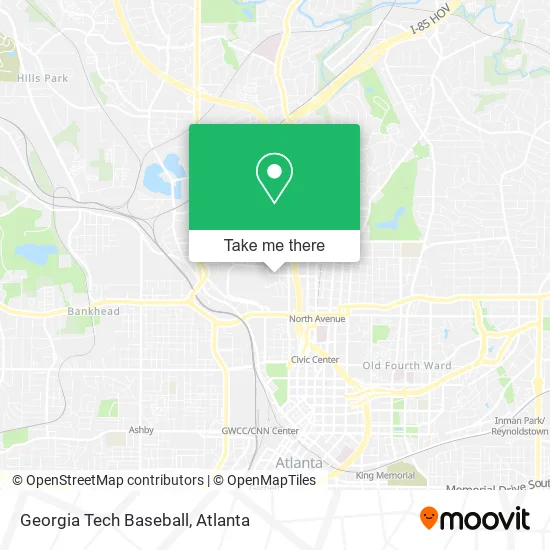 Georgia Tech Baseball map