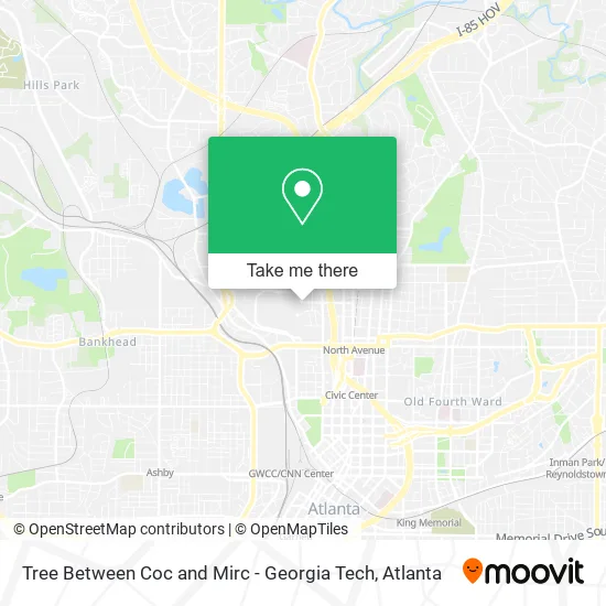 Tree Between Coc and Mirc - Georgia Tech map