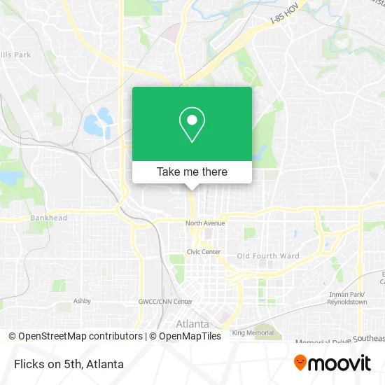 Mapa de Flicks on 5th