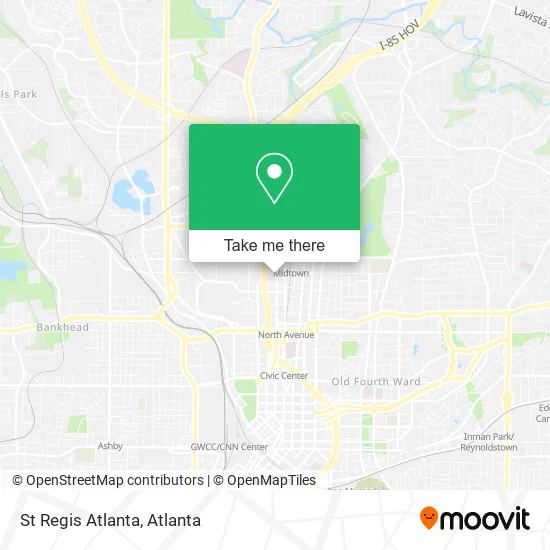 Mapa de St Regis Atlanta
