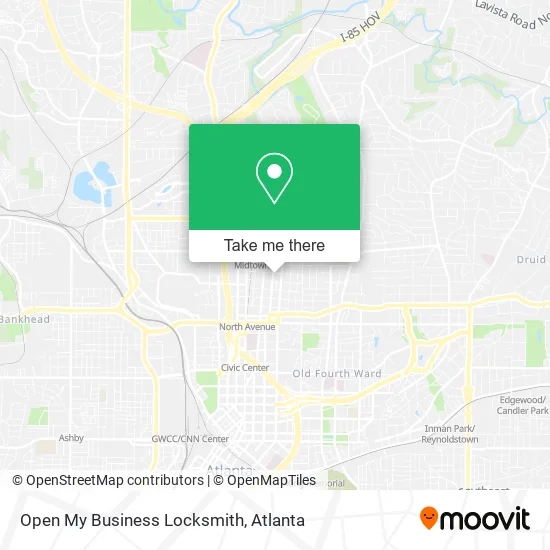 Open My Business Locksmith map