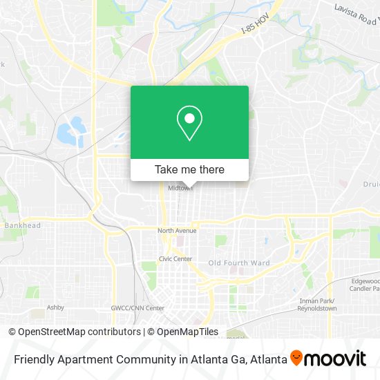 Friendly Apartment Community in Atlanta Ga map