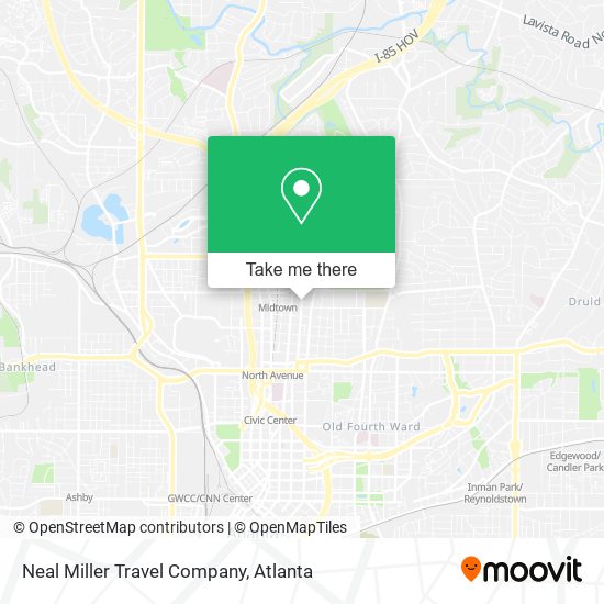 Neal Miller Travel Company map