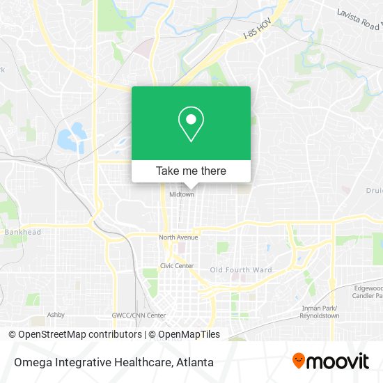 Omega Integrative Healthcare map