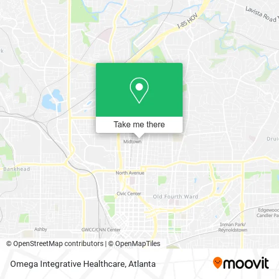 Omega Integrative Healthcare map