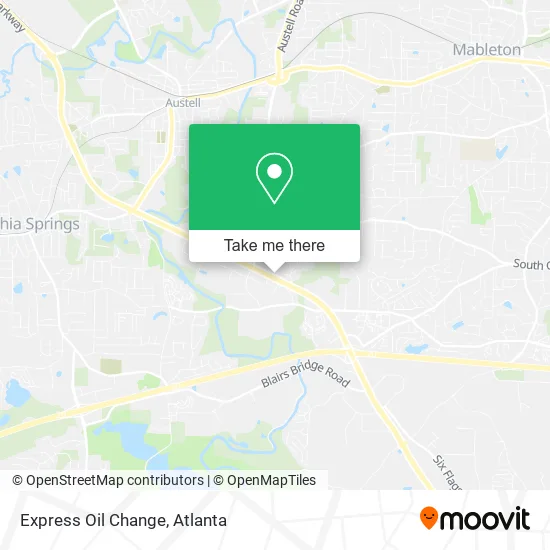 Express Oil Change map