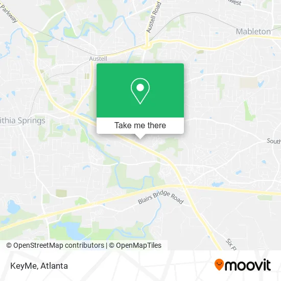 Mapa de KeyMe