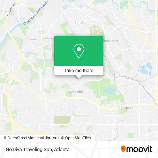 Mapa de Go'Diva Traveling Spa