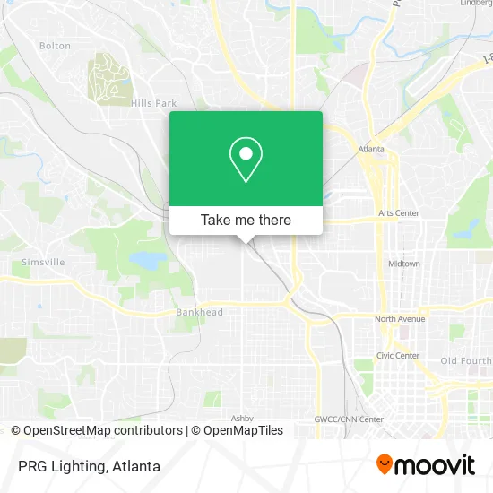 Mapa de PRG Lighting