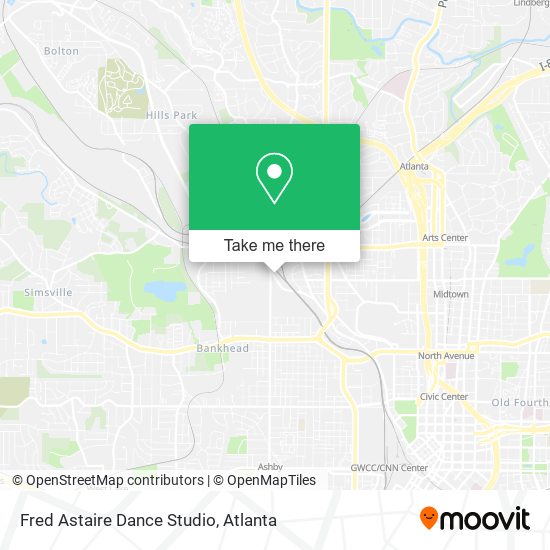 Fred Astaire Dance Studio map