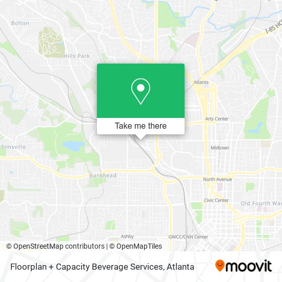 Floorplan + Capacity Beverage Services map