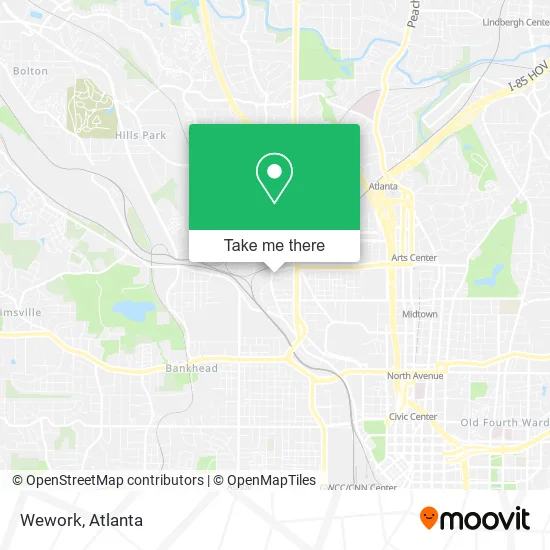 Mapa de Wework