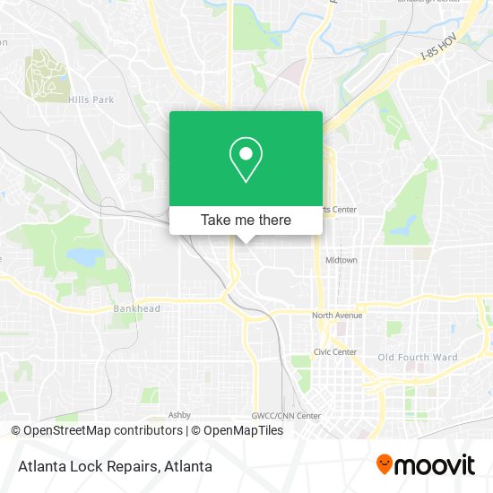 Atlanta Lock Repairs map