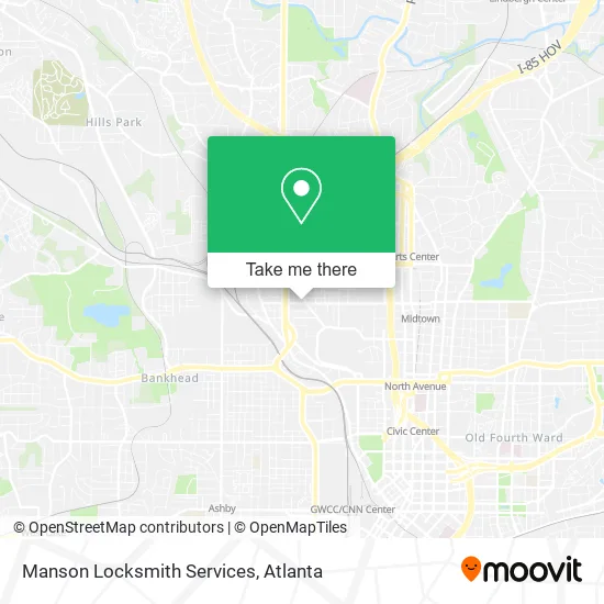 Manson Locksmith Services map